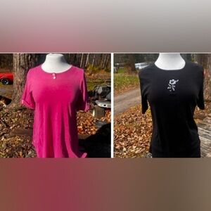 BLAIR WOMENS SMALL SHORT SLEEVE TOPS (bundle of 2)